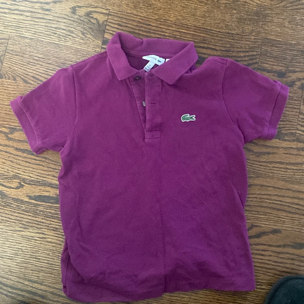 Lacoste boys polo size 6